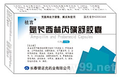 點(diǎn)擊放大 祛言 氨芐西林丙磺舒膠囊