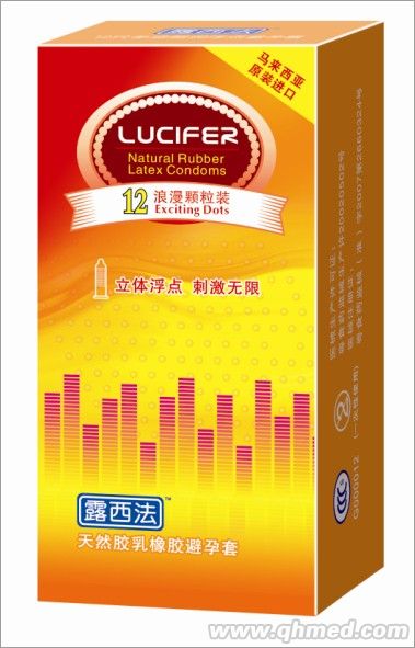 點擊放大 露西法金裝系列安全套 (進口)浪漫顆粒