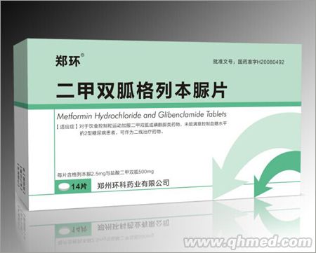 點(diǎn)擊放大 二甲雙胍格列本脲片