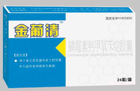 點(diǎn)擊放大 磷霉素鈣甲氧芐啶膠囊<金葡清>